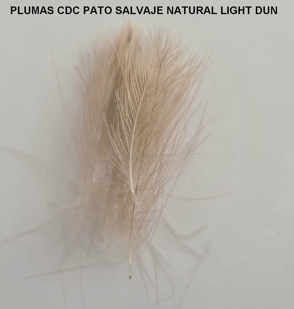 Plumas CDC Pato Salvaje Natural Dun, Bright y Light Dun 1 Gr