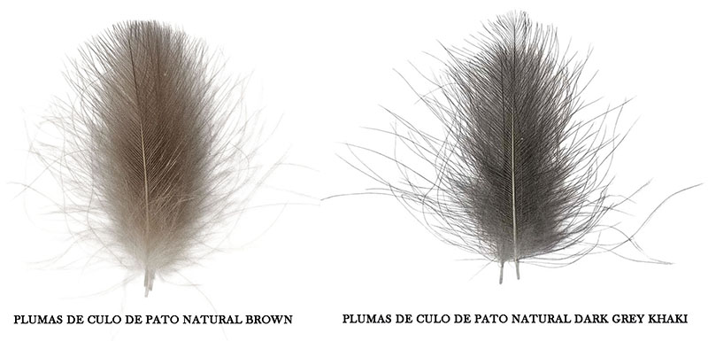 plumas de cdc natural para el montaje de moscas