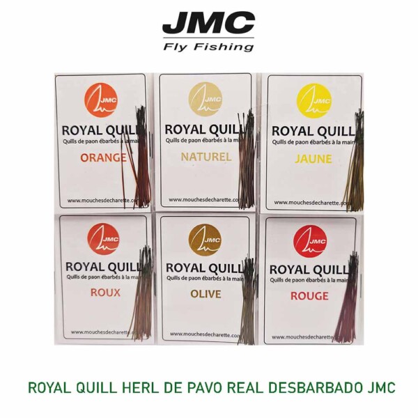 Royal Quill JMC Quill de Pavo Real Desbarbado