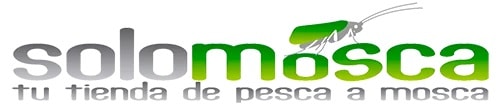 Logotipo tienda pesca a mosca Solomosca