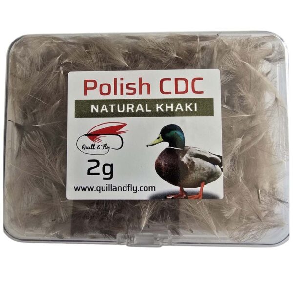 Polish Plumas de CDC Pato Natural Khaki 2 Gr.